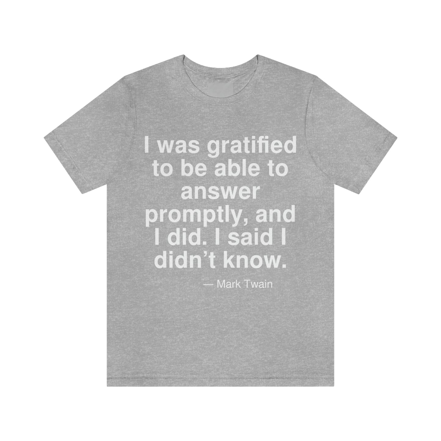 Twain Grartified Aa adult t-shirt