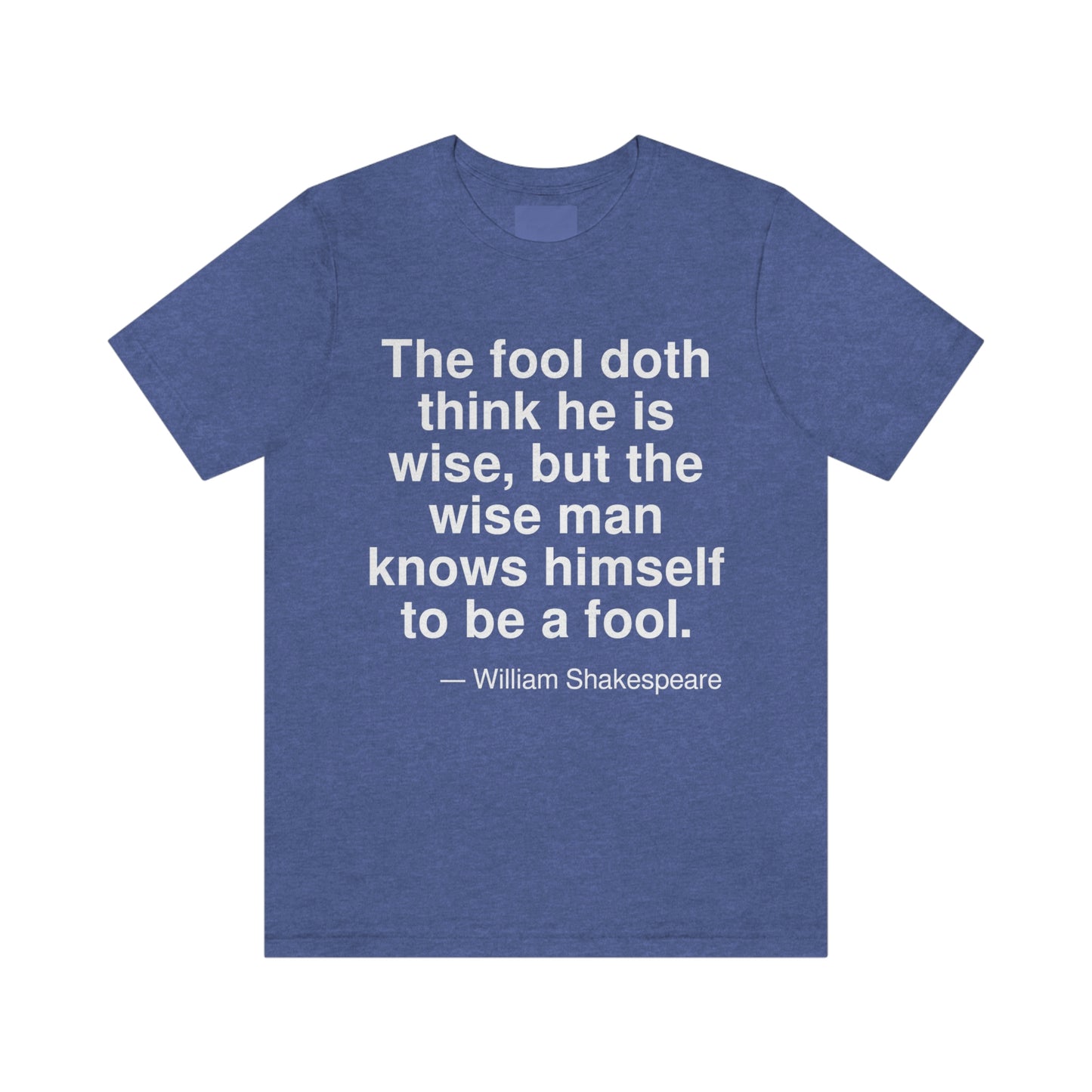 Shakespeare Fool Aa adult t-shirt