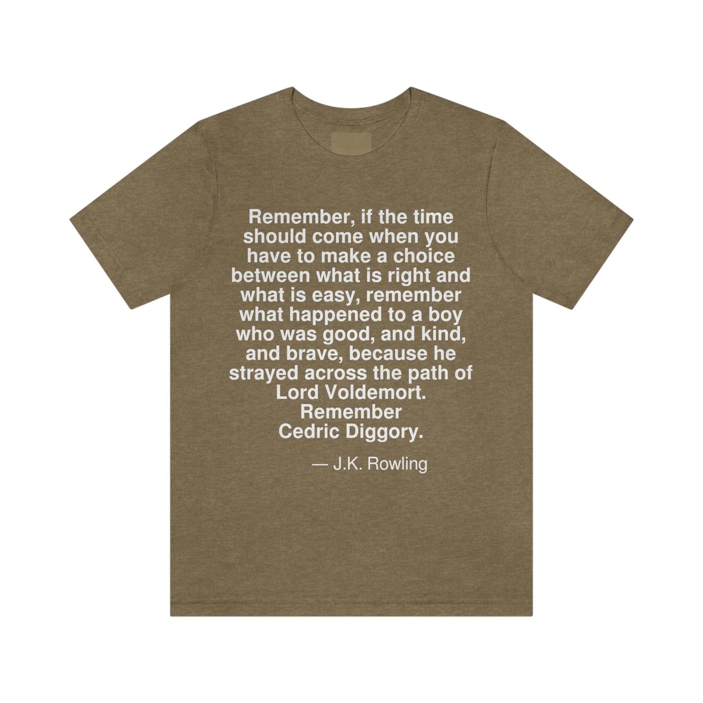 Rowling Cedric Aa adult t-shirt