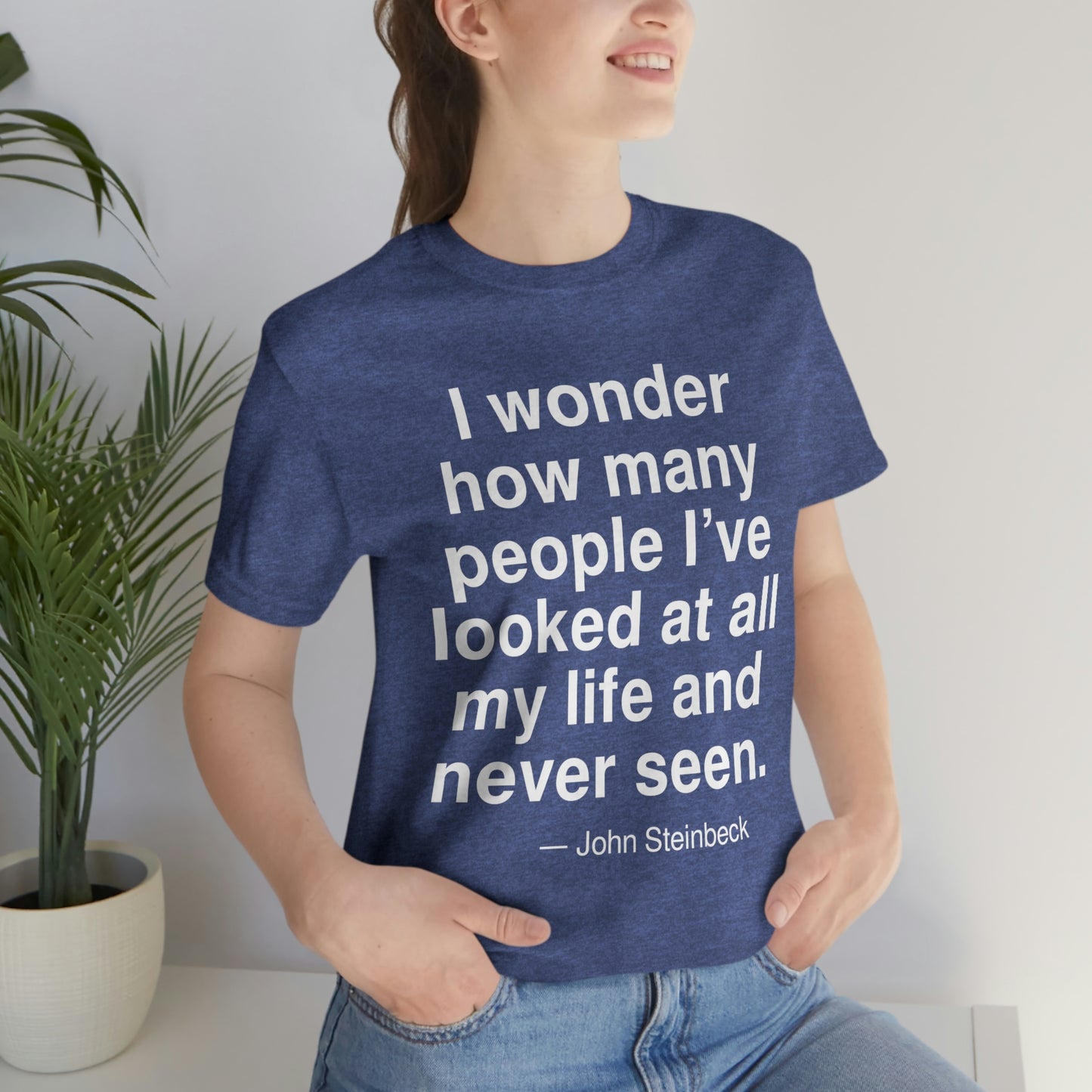 Steinbeck Looked Aa adult t-shirt