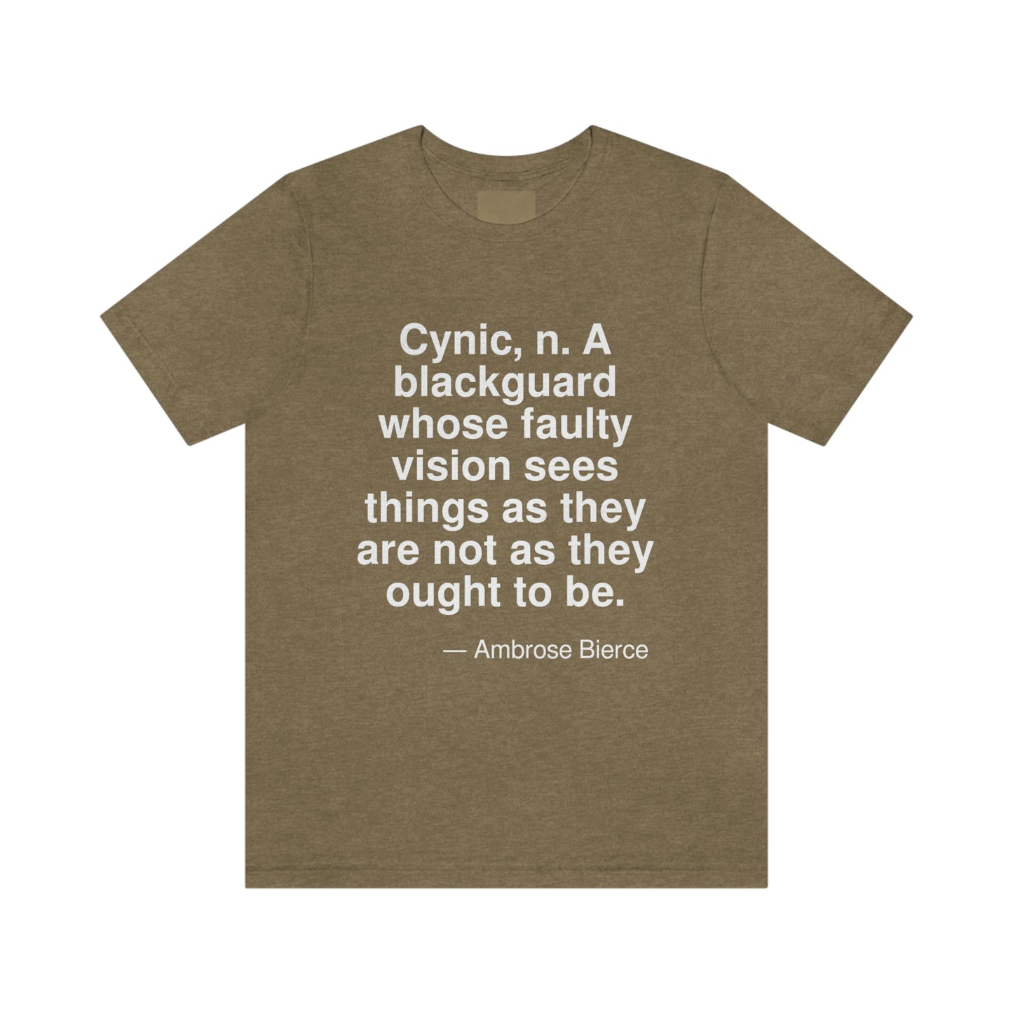 Bierce Cynic Aa adult t-shirt