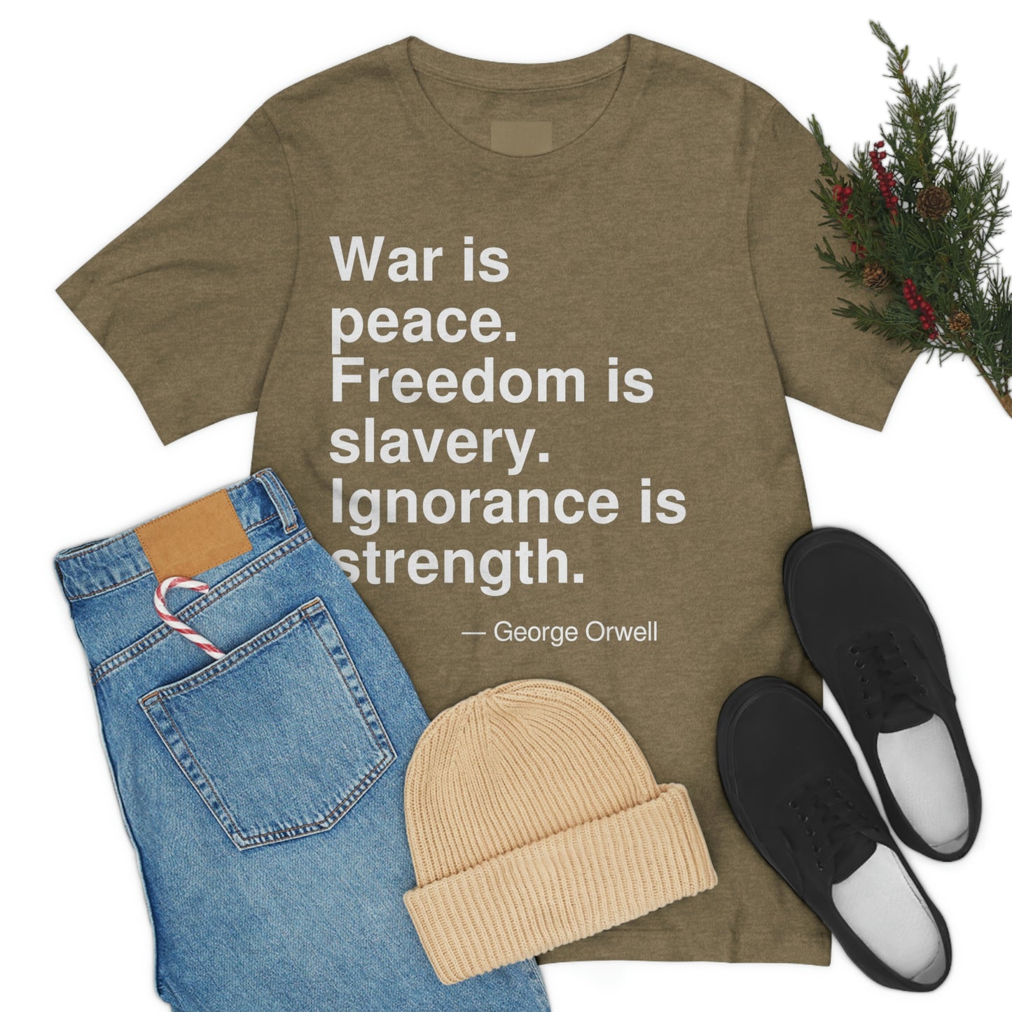 Orwell War Aa adult t-shirt