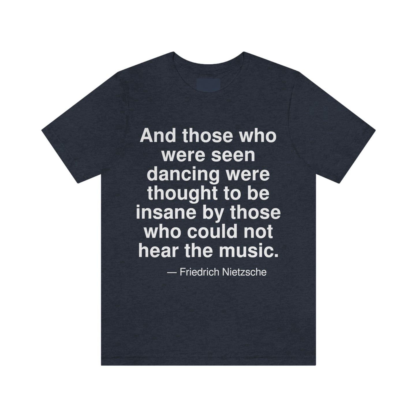 Nietzsche Dancing Aa adult t-shirt