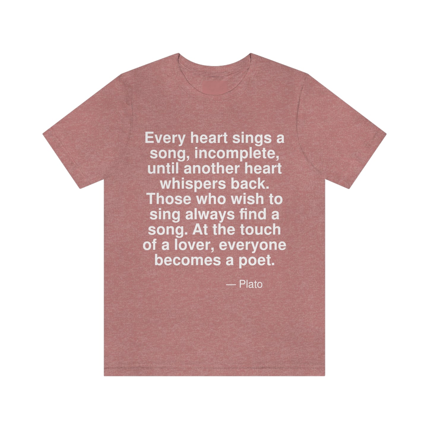 Plato Heart Aa adult t-shirt