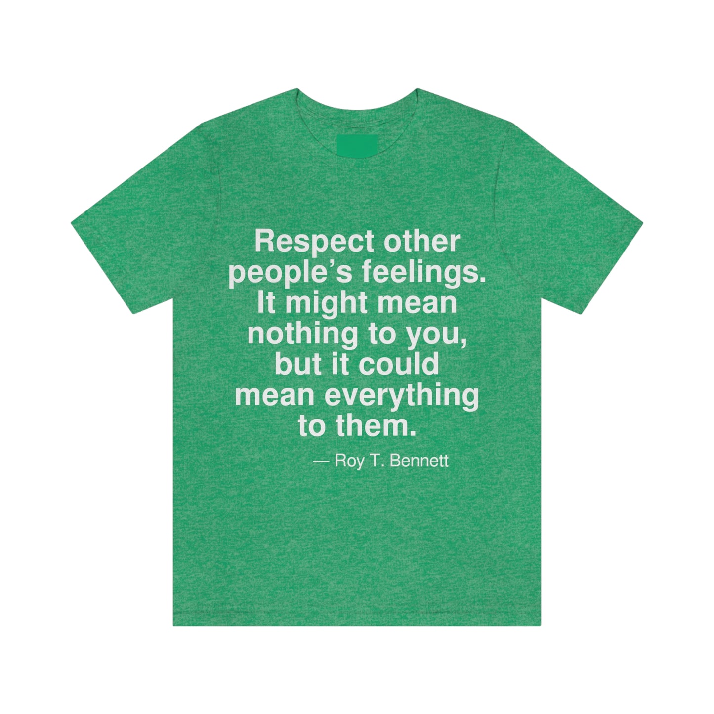 Bennett Respect Aa adult t-shirt