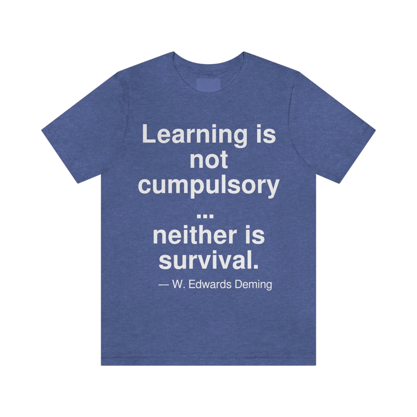 Deming Learning Aa adult t-shirt