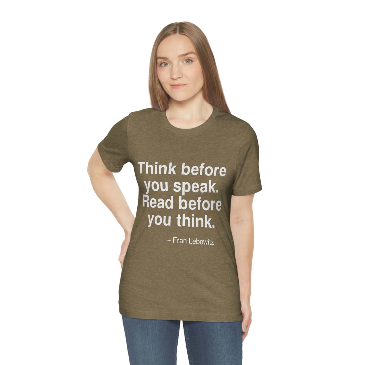 Lebowitz Think Aa adult t-shirt