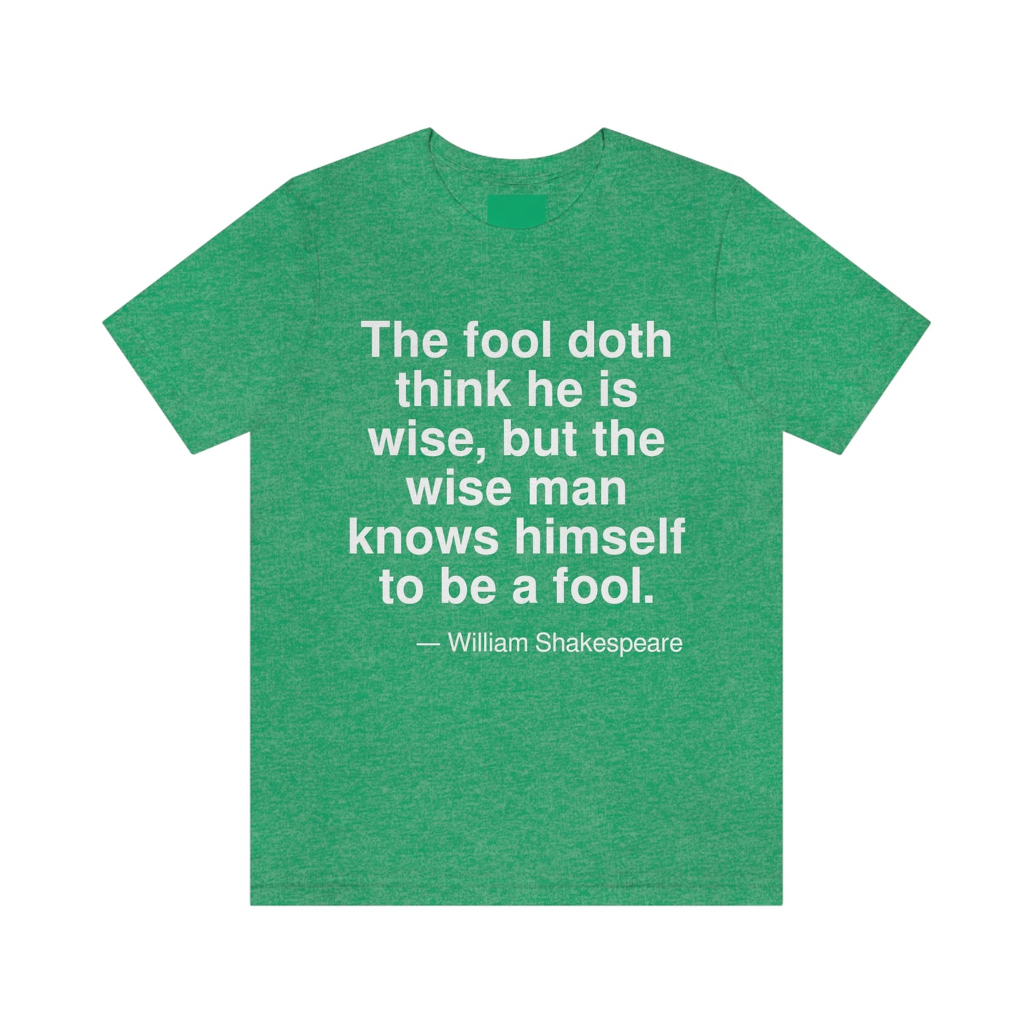 Shakespeare Fool Aa adult t-shirt