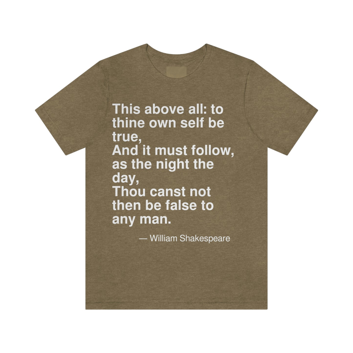 Shakespeare True Aa adult t-shirt