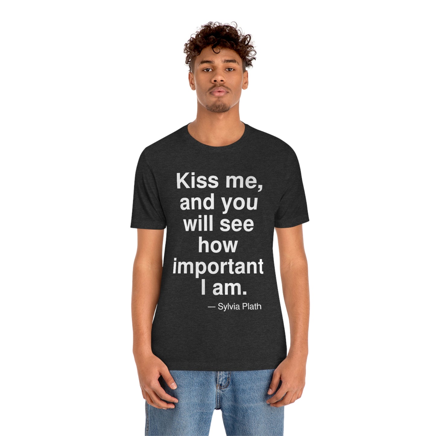 Plath Kiss Aa adult t-shirt