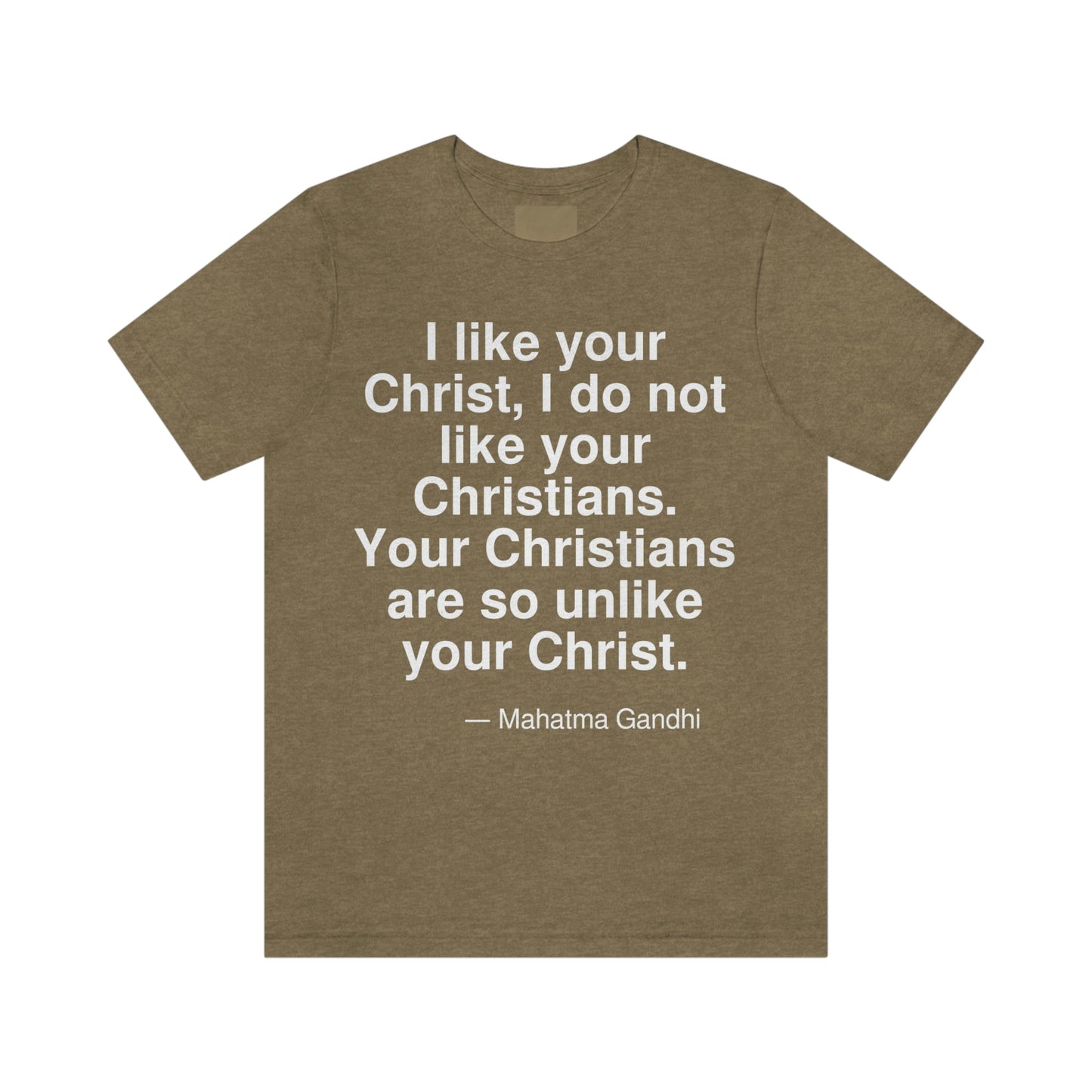 Gandhi Christ Aa adult t-shirt