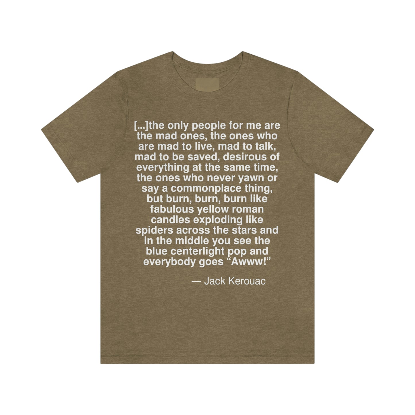 Kerouac People Aa adult t-shirt